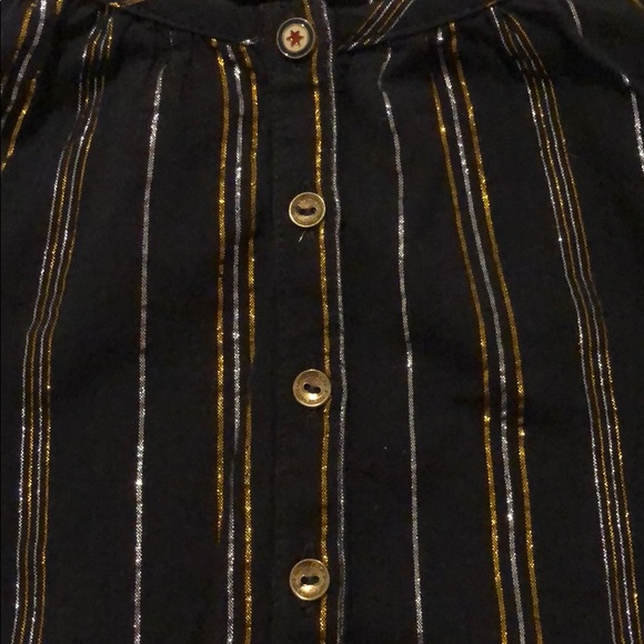 SOLD Scotch & Soda Metallic stripe cotton blouse - Picture 10 of 11